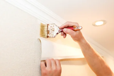 Pose de papier peint à Esparron — revêtements muraux et toiles de verre
